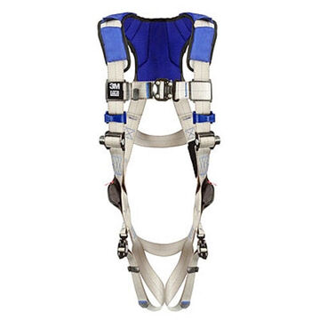 General Purpose Safety Harness, 2X, 310 lb, Gray, Polyester Strap