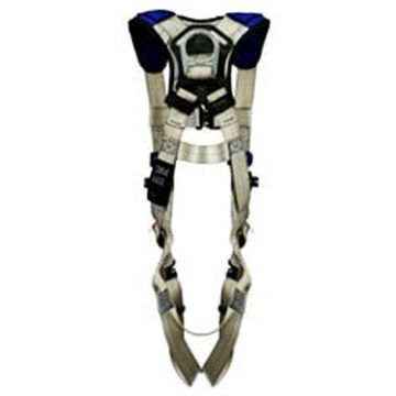 Climbing Safety Harness, S, 310 lb, Gray, Polyester Strap