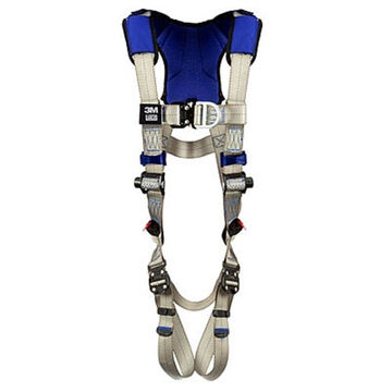 Climbing Safety Harness, M, 310 lb, Gray, Polyester Strap