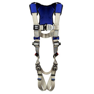 Climbing Safety Harness, L, 310 lb, Gray, Polyester Strap