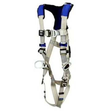 Climbing, Positioning Safety Harness, 2X, 310 lb, Gray, Polyester Strap