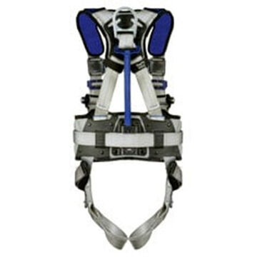 Safety Harness, Construction, Positioning, Climbing S, 310 Lb, Gray, Polyester Strap