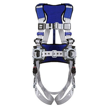 Safety Harness Positioning, Construction, L, 310 Lb, Gray, Polyester Strap