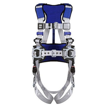 Safety Harness Positioning, Construction, Xl, 310 Lb, Gray, Polyester Strap