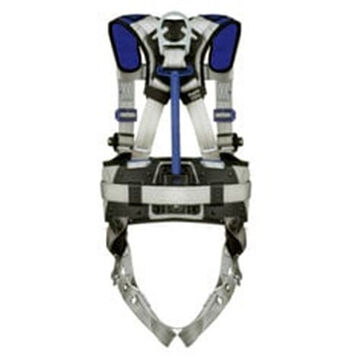 Construction, Positioning, Climbing Safety Harness, S, 310 lb, Gray, Polyester Strap