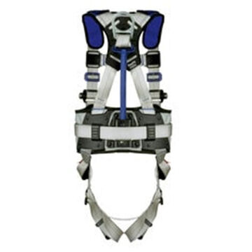 Construction, Positioning, Climbing Safety Harness, M, 310 lb, Gray, Polyester Strap