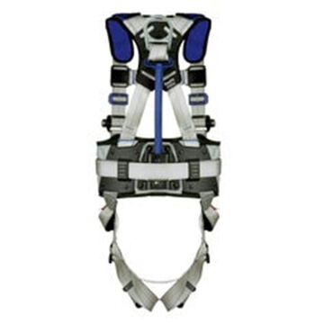 Positioning, Construction Safety Harness, L, 310 lb, Gray, Polyester Strap