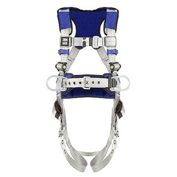 Positioning Safety Harness, S, 310 lb, Gray, Polyester Strap