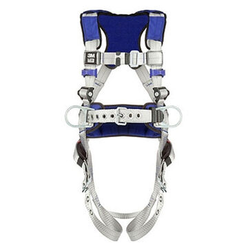 Safety Harness Positioning, M, 310 Lb, Gray, Polyester Strap