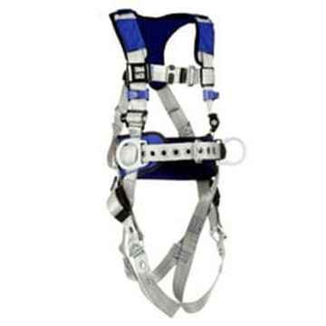 Safety Harness, Positioning L, 310 Lb, Gray, Polyester Strap