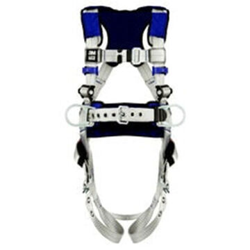 Safety Harness, Positioning L, 310 Lb, Gray, Polyester Strap