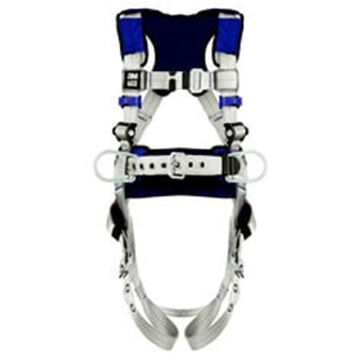 Positioning Safety Harness, L, 310 lb, Gray, Polyester Strap