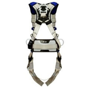 Positioning, Climbing Safety Harness, L, 310 lb, Gray, Polyester Strap