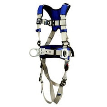 Safety Harness, Positioning S, 310 Lb, Gray, Polyester Strap