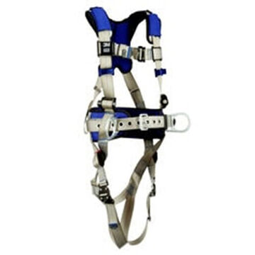 Safety Harness, Positioning L, 310 Lb, Gray, Polyester Strap