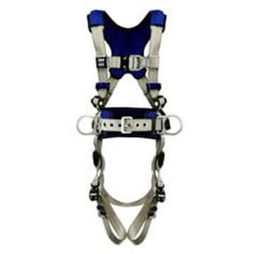 Positioning, Climbing Safety Harness, L, 310 lb, Gray, Polyester Strap