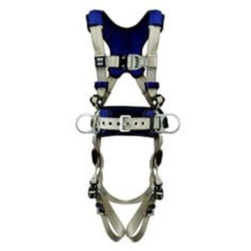 Safety Harness, Positioning, Climbing Xl, 310 Lb, Gray, Polyester Strap