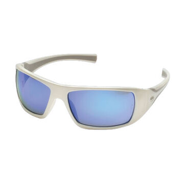 Safety Glasses, Anti-Scratch, Ice Blue, White