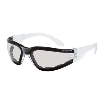 Lightweight, Multi-Purpose Safety Glasses, R, Hard Coated, Indoor/Outdoor, Frameless