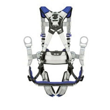 Safety Harness, Climbing Xl, 310 Lb, Gray, Polyester Strap
