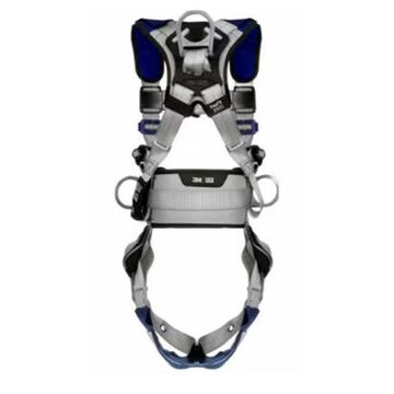 Comfort Iron Work Construction Positioning Safety Harness, S, 420 lb, Gray, Polyester Strap