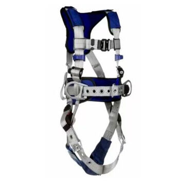 Comfort Iron Work Construction Positioning Safety Harness, S, 420 lb, Gray, Polyester Strap