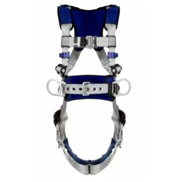 Comfort Iron Work Construction Positioning Safety Harness, M, 420 lb, Gray, Polyester Strap