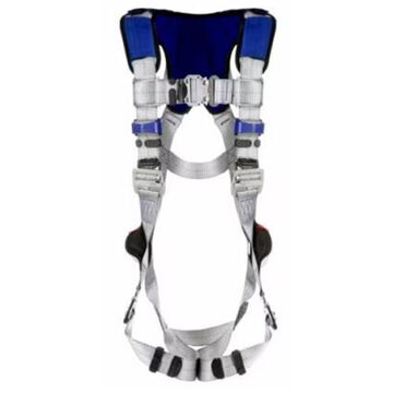 Comfort Vest Climbing/Positioning/Retrieval Safety Harness, M, 420 lb, Gray, Polyester Strap