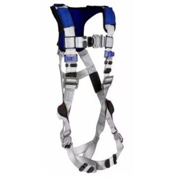 Comfort Vest Climbing/Positioning/Retrieval Safety Harness, M, 420 lb, Gray, Polyester Strap