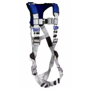 Comfort Vest Climbing/Positioning/Retrieval Safety Harness, L, 420 lb, Gray, Polyester Strap
