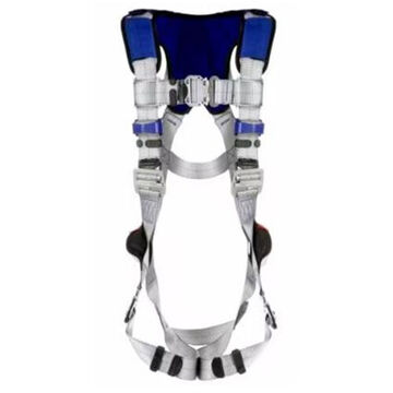 Comfort Vest Climbing/Positioning/Retrieval Safety Harness, XL, 420 lb, Gray, Polyester Strap