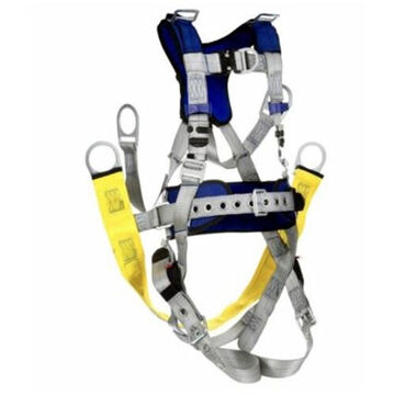 Comfort Oil and Gas Climbing/Suspension Safety Harness, L, 420 lb, Gray, Polyester Strap