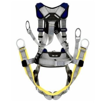 Comfort Oil and Gas Climbing/Suspension Safety Harness, L, 420 lb, Gray, Polyester Strap