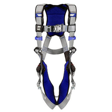 General Purpose Safety Harness, S, 310 lb, Gray, Polyester Strap