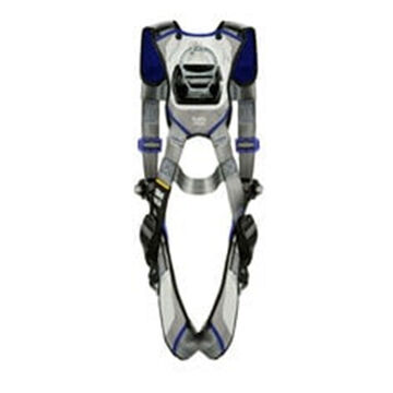 Climbing Safety Harness, S, 310 lb, Gray, Polyester Strap