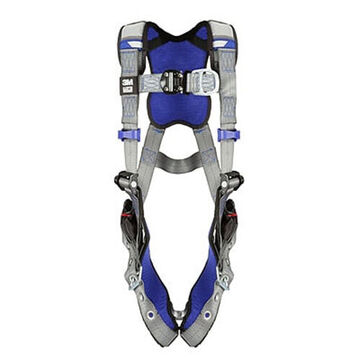 Safety Harness, Climbing L, 310 Lb, Gray, Polyester Strap
