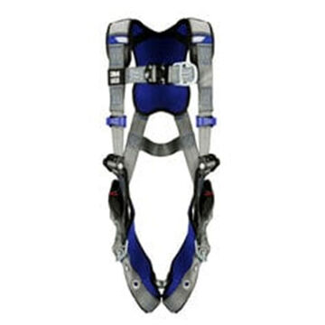 Climbing Safety Harness, XL, 310 lb, Gray, Polyester Strap