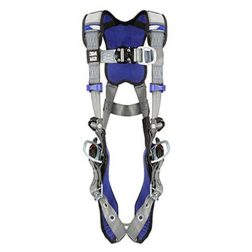 Climbing, Positioning Safety Harness, L, 310 lb, Gray, Polyester Strap