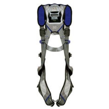 General Purpose Safety Harness, S, 310 lb, Gray, Polyester Strap