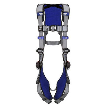 General Purpose Safety Harness, S, 310 lb, Gray, Polyester Strap