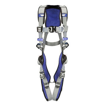 Climbing Safety Harness, S, 310 lb, Gray, Polyester Strap