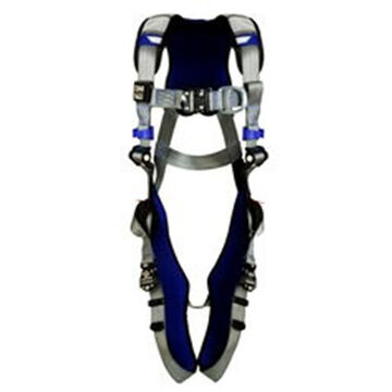 Climbing Safety Harness, M, 310 lb, Gray, Polyester Strap