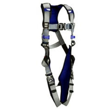 Climbing Safety Harness, L, 310 lb, Gray, Polyester Strap