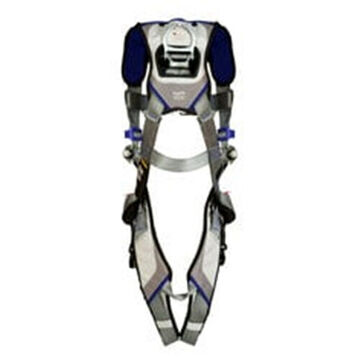 Climbing Safety Harness, XL, 310 lb, Gray, Polyester Strap