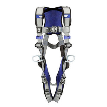 Positioning Safety Harness, L, 310 lb, Gray, Polyester Strap