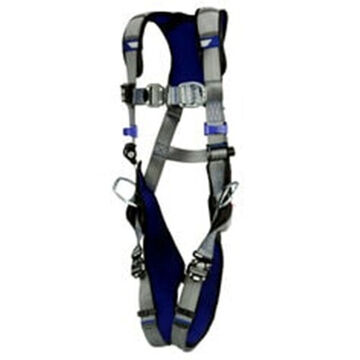 Climbing, Positioning Safety Harness, XXL, 310 lb, Gray, Polyester Strap