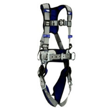 Positioning Safety Harness, L, 310 lb, Gray, Polyester Strap