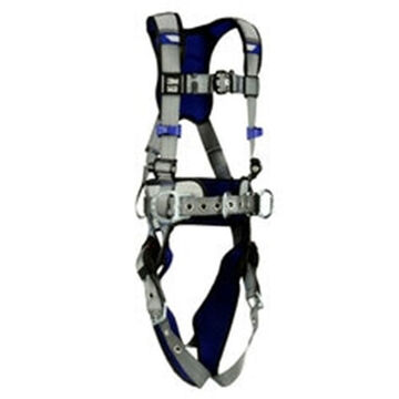 Safety Harness, Positioning Xxl, 310 Lb, Gray, Polyester Strap