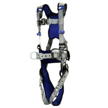 Safety Harness, Climbing, Positioning S, 310 Lb, Gray, Polyester Strap