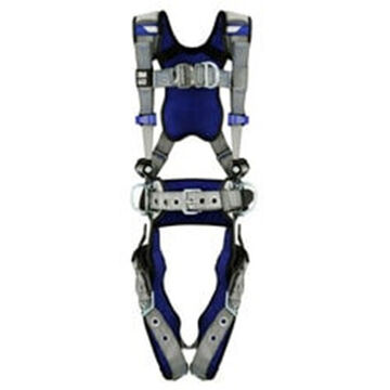 Climbing, Positioning Safety Harness, XXL, 310 lb, Gray, Polyester Strap